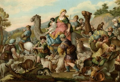 La fuga de Jacob de Luca Giordano